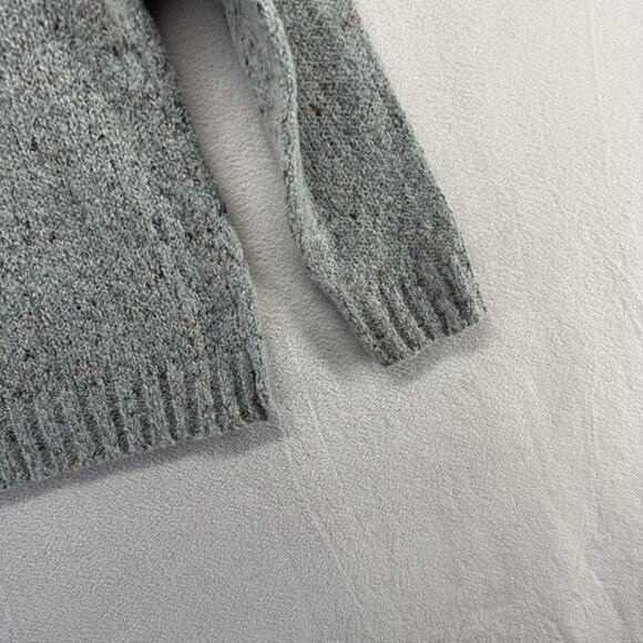 Vintage Croft Barrow Sweater Womens Large Blue Knit 1/4 Zip Grandma Cottage Crop - Picture 9 of 12